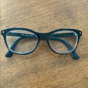 Prada Black Cat-Eye Glasses